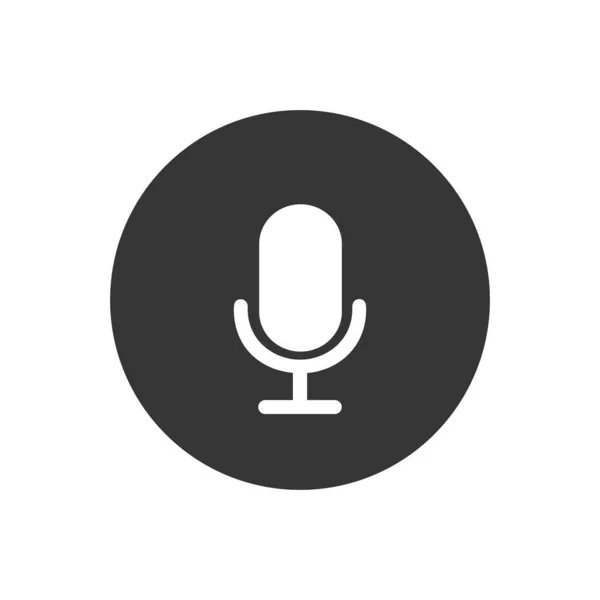 Mic Icon Vektor. Mikrovektorgrafik — Stockvektor