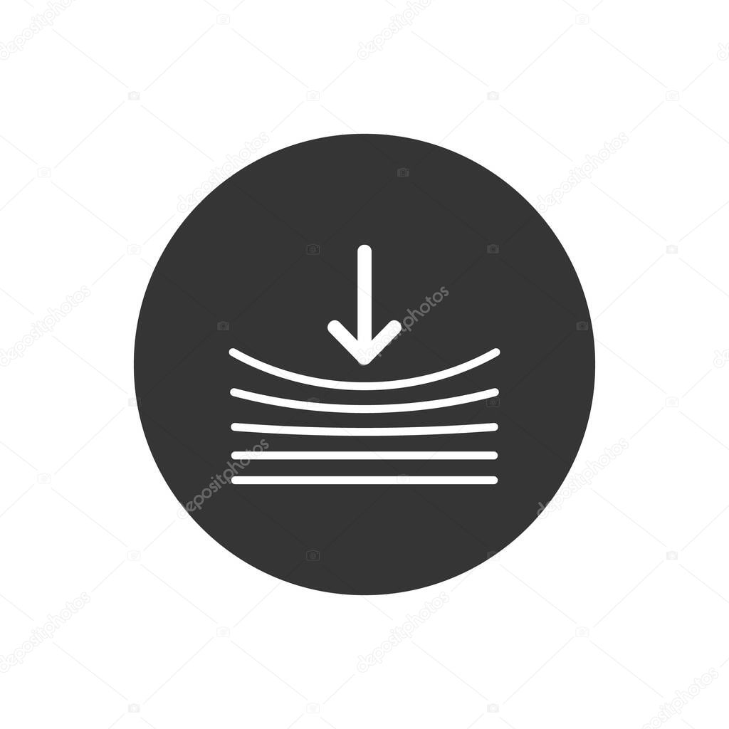 Resilience icon on gray. Vector illustration