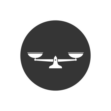 Ölçek simgesi. Vektör boyutu basit illüstrasyon