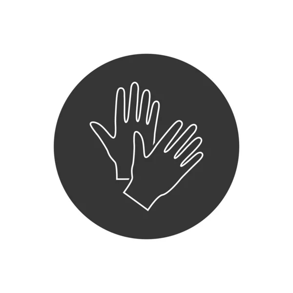 Glove Line Icon Symbol. Premium Quality Isolated Mitten Element In Trendy Style. — 스톡 벡터