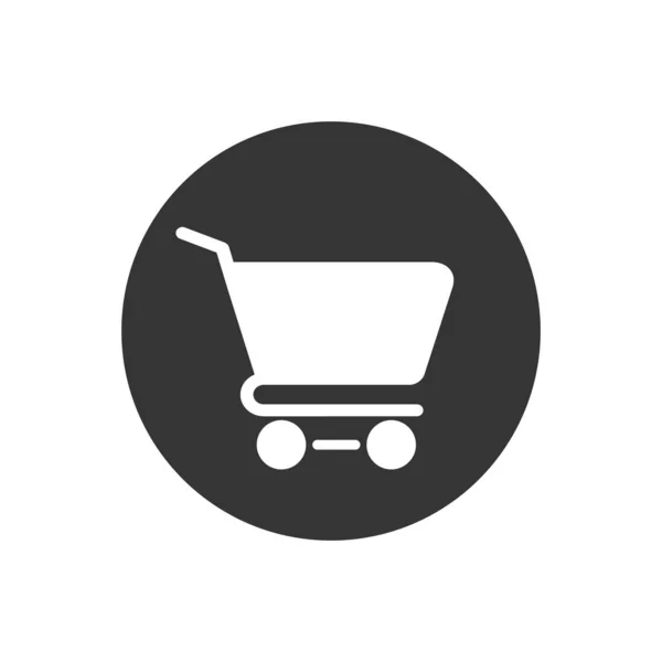 Shopping Cart Icon, flat design best icon — Stock Vector