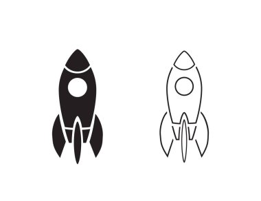 Beyaz arkaplanda izole edilmiş roket kireç simgesinin tek renkli vektör çizimi