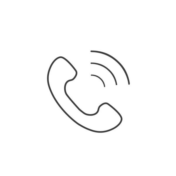 Telefonleitungssymbol im trendigen flachen Stil isoliert auf weißem Hintergrund. Telefonsymbol. Vektorillustration — Stockvektor
