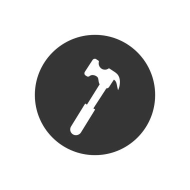 Gri üzerine beyaz simge vektörü aracı