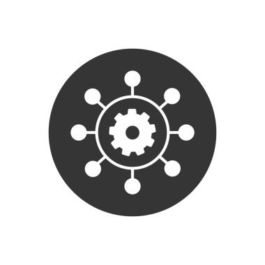 Proje yönetimi vektör simgesi. Piksel mükemmel vektör