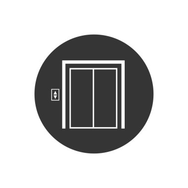 Simge şablonunu beyaz renk düzenlenebilir olarak kaldır. Gri arkaplanda izole edilmiş sembol işaretini kaldırın. Grafik ve web için basit logo vektör çizimi