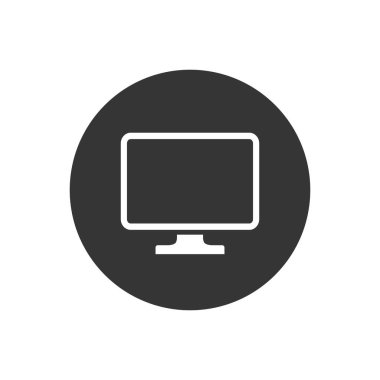 Televizyon, TV simgesi vektör illüstrasyonuName