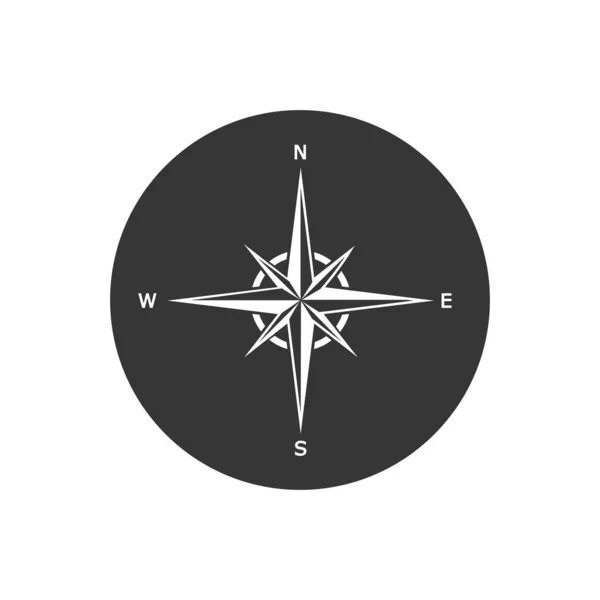 Compass значок Шаблон Векторні ілюстрації — стоковий вектор