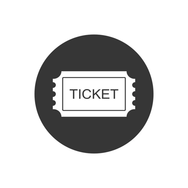 Ticketsymbol. Pass, Erlaubnis oder Zulassungssymbol, Vektorillustration Logo-Vorlage. präsentiert im Glyphen-Stil für Design-Webseiten, Präsentation oder mobile — Stockvektor