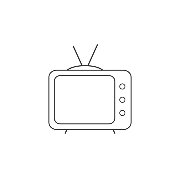 Szablon ilustracji wektora telewizyjnego płaski — Wektor stockowy