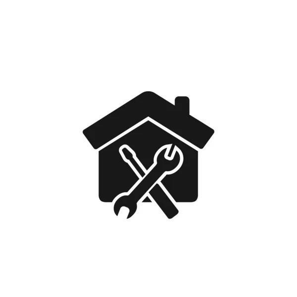 Ícone da casa de manutenção - De propriedade, casa comercial e ícones imobiliários, ícones de hipoteca — Vetor de Stock