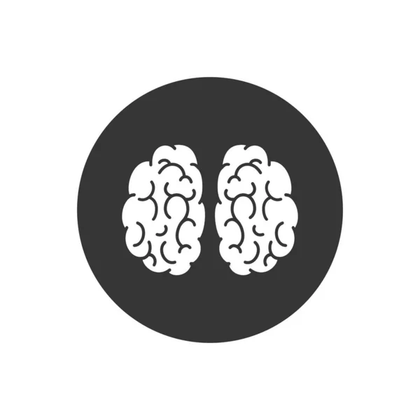 Brain Icon Vector Illustratie. Logo Template opblaasbare stijl — Stockvector