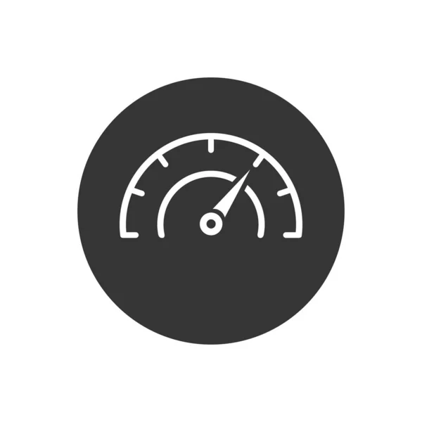 Download speed vector line icon. Indicator with arrow — Stock Vector