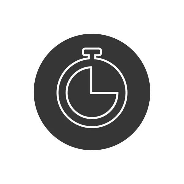 Zeitsymbol. Uhr-Symbol. Vektor-Illustration in moderner Wohnung — Stockvektor