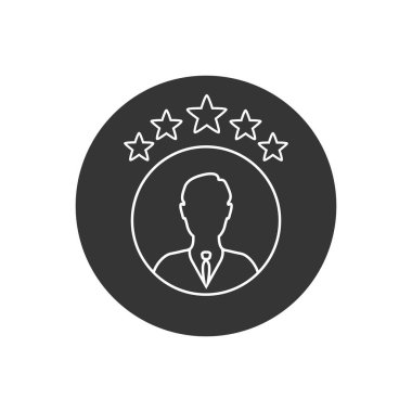 Beğeni çizgisi simgesi şeffaf arkaplanda izole edildi, derecelendirme şeffaflık logosu