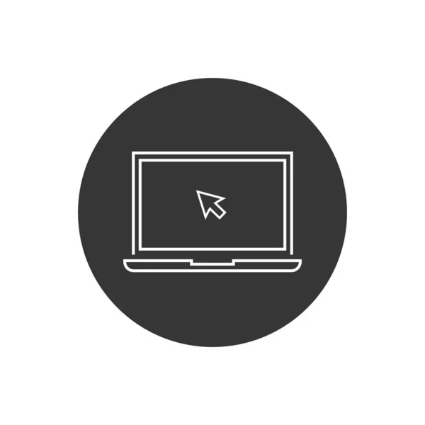 Set di icone vettoriali per laptop. Illustrazione vettoriale — Vettoriale Stock