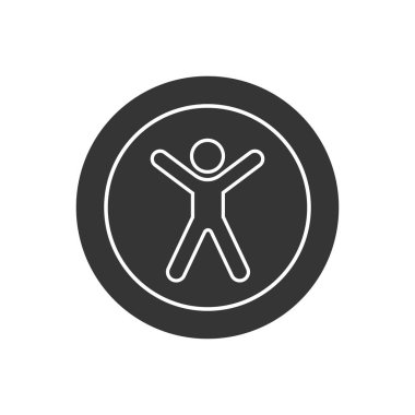 Erişilebilirlik satırı simgesi evrensel erişim vektörü simgesi