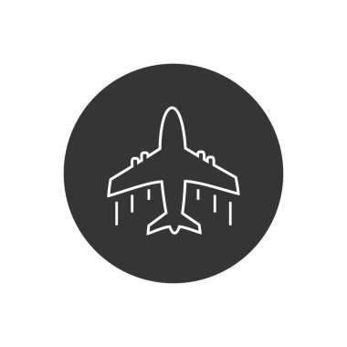 Uçak ikonu vektör illüstrasyon Logo Şablonu