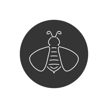 Arı hattı simgesi logosu. vektör
