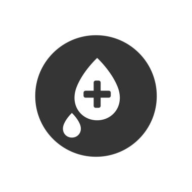 Kan Yardımı Kalın Çizgi Vektörü Simgesi