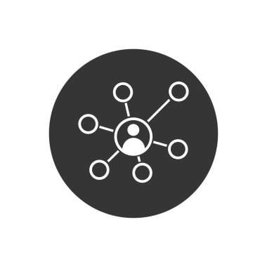 Business Line Network vektör simgesi