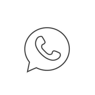 Gölgeli düğmeli telefon. Satır simgesi, sembol, uygulama, ağ, ui. Vektör illüstrasyonu