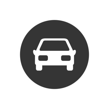 Araba ön basit simgesi. Vektör çizimi