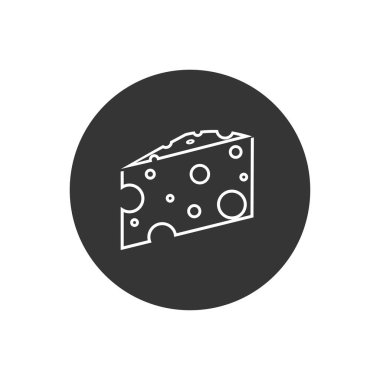 Peynir Hattı Simgesi. Çiftlik Ürünleri İllüstrasyonu Basit Bir Vektör İmza & Moda Sembolü Tasarım, Web Siteleri, Sunum veya Uygulama