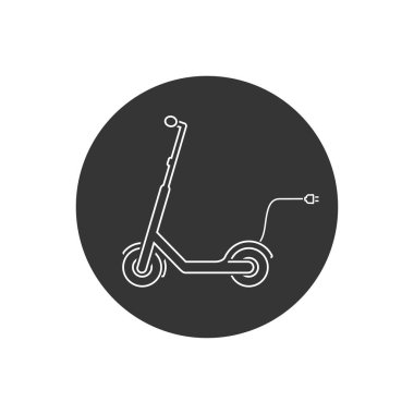 Elektrik Scooter Hattı Simge Vektörü ResmiComment