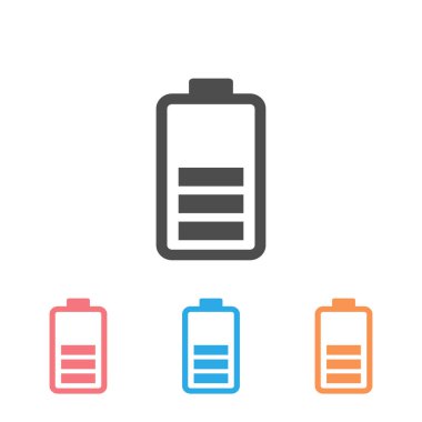 Tam pil simgesi vektör çizimi