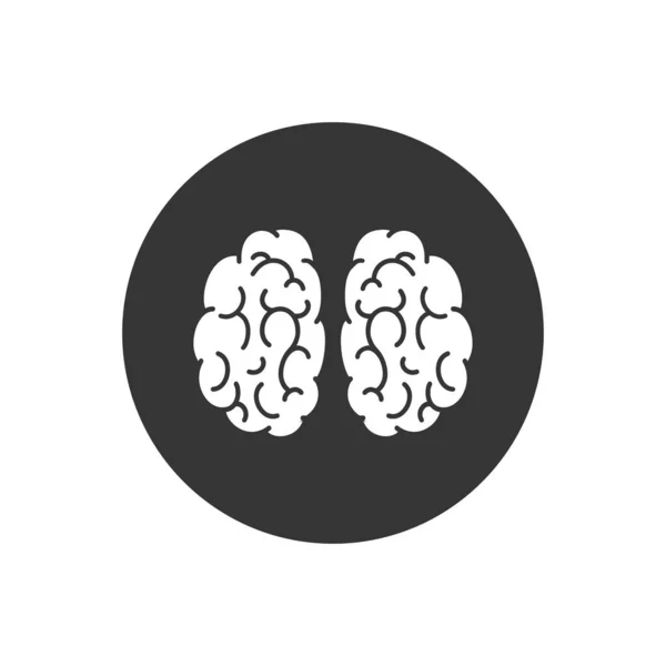 Beyin Simgesi Vektör Llüstrasyonu Logo Şablonu — Stok Vektör
