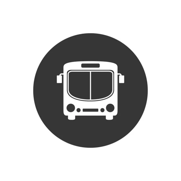 Bus Icône Symbole Vecteur Sur Blanc — Image vectorielle