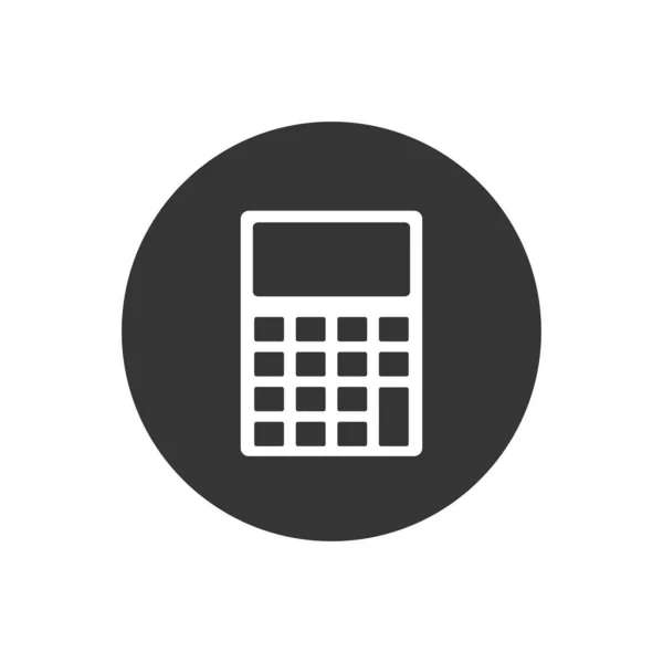 Icona Vettoriale Calcolatrice Progettazione Web Vettoriale — Vettoriale Stock