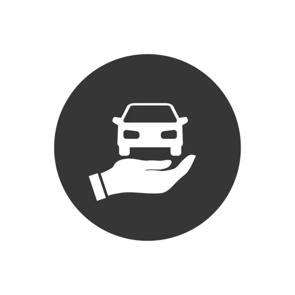 Car Hand Icon Vector Illustration — Stock Vector