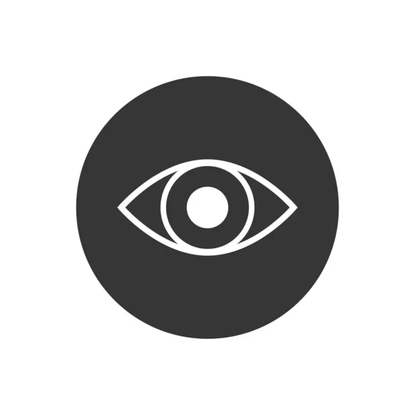 目のアイコンベクトル 白い背景 — ストックベクタ
