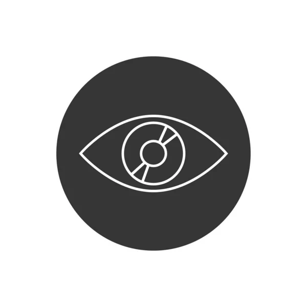 Play icon in eye. Video play icon. Vector play button icon — Stock ...