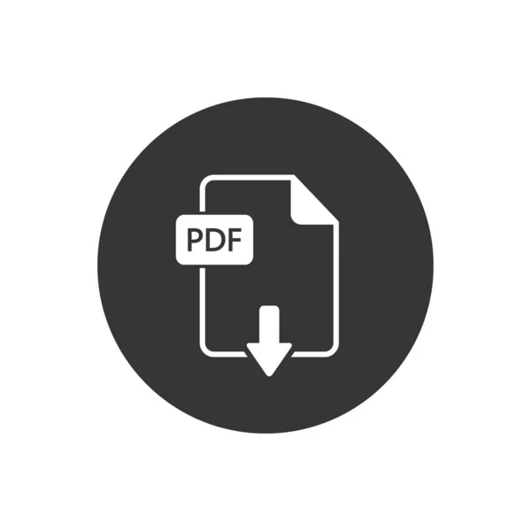 Datei Pdf Symbol Vektorillustration — Stockvektor