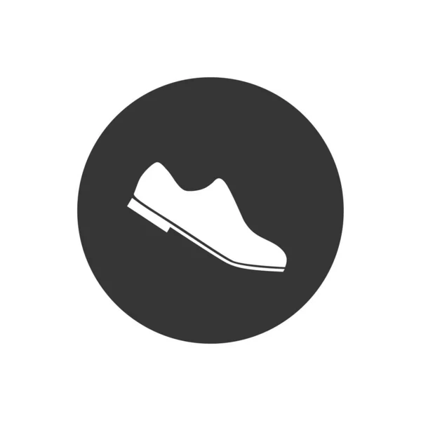 Icono Zapatos Formales Ilustración Del Calzado Del Hombre Como Signo — Vector de stock