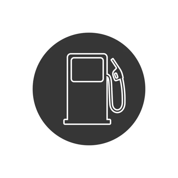 Fuel Refill Symbol Line Icon Vector Illustration — Stock Vector