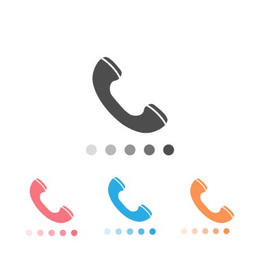 Simge kümesi simgesini düz bir şekilde ara. Vektör illüstrasyonu