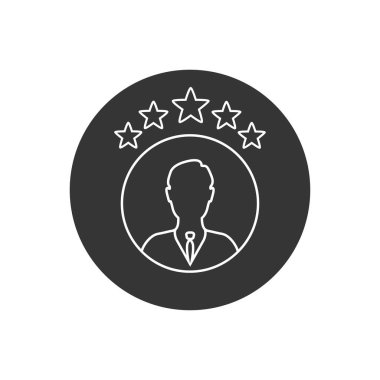 Beğeni çizgisi simgesi şeffaf arkaplanda izole edildi, derecelendirme şeffaflık logosu kavramı