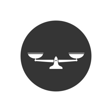 Ölçek simgesi. Vektör boyutu basit illüstrasyon