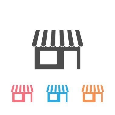 Simge seti. Basit doldurulmuş vektör simgesi