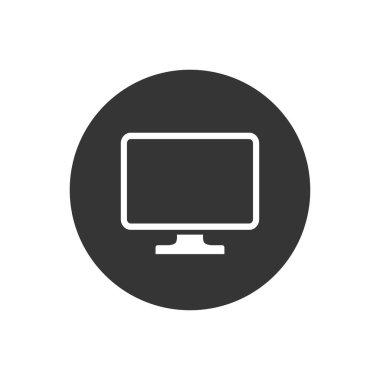 Televizyon, TV simgesi vektör illüstrasyonu
