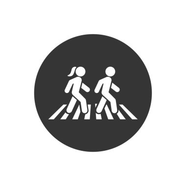 Simge simgesi logo şablonu yürüyün. Vektör