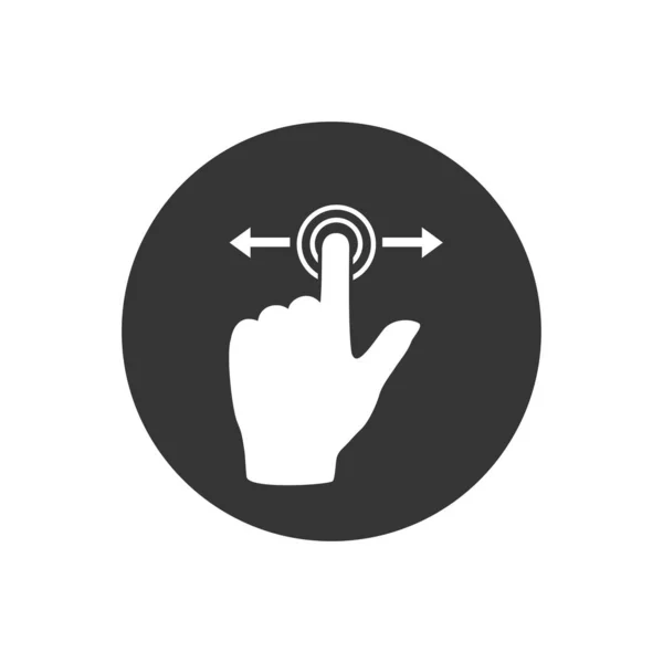 Gesture Touch Slide Vector Icon Gesture Slide Vector Icon — Stock Vector