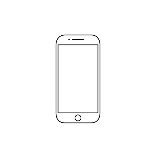 Handphone Line Icon Vector Illustration — Stock Vector