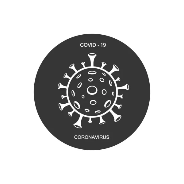 Coronavirus Vektor Ikon Infografikus Elem Corona Vírus Ikon Wuhan Tüdőgyulladás — Stock Vector