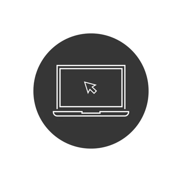 Set Icone Vettoriali Laptop Illustrazione Vettoriale — Vettoriale Stock