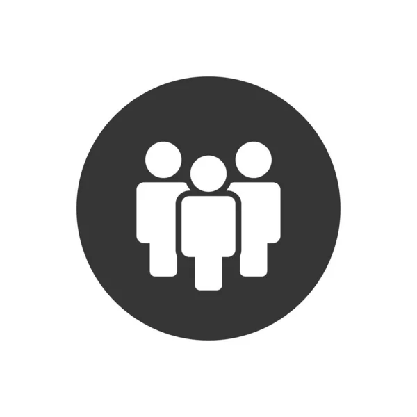 Icono Gente Estilo Plano Símbolo Personas Para Diseño Sitio Web — Vector de stock